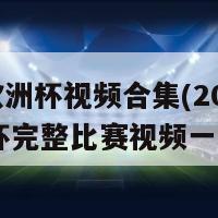 2024欧洲杯视频合集(2024欧洲杯完整比赛视频一网打尽)